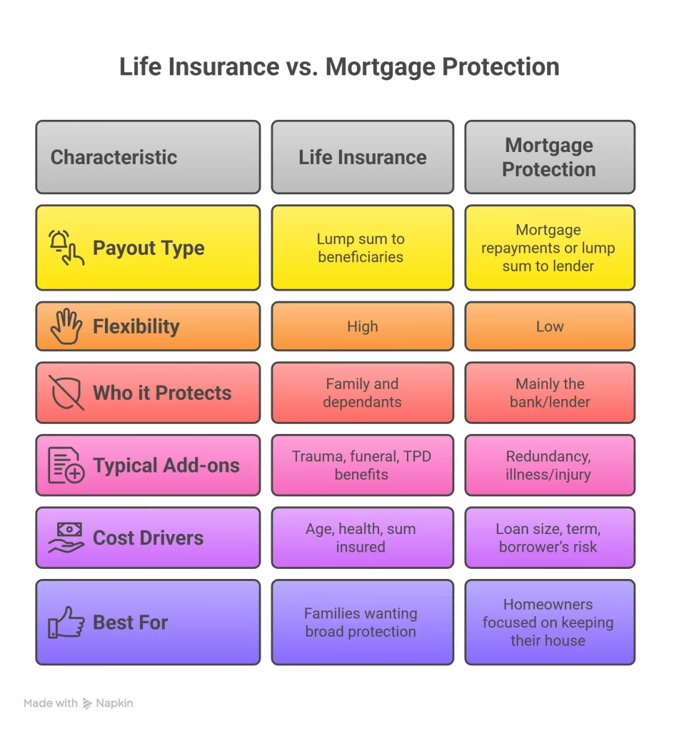 Life Insurance vs Mortgage Protection